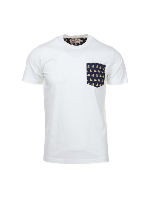 Half sleeve T-shirt with breast pocket Saint Barth MC2 | T-Shirt | BLA000106147D61